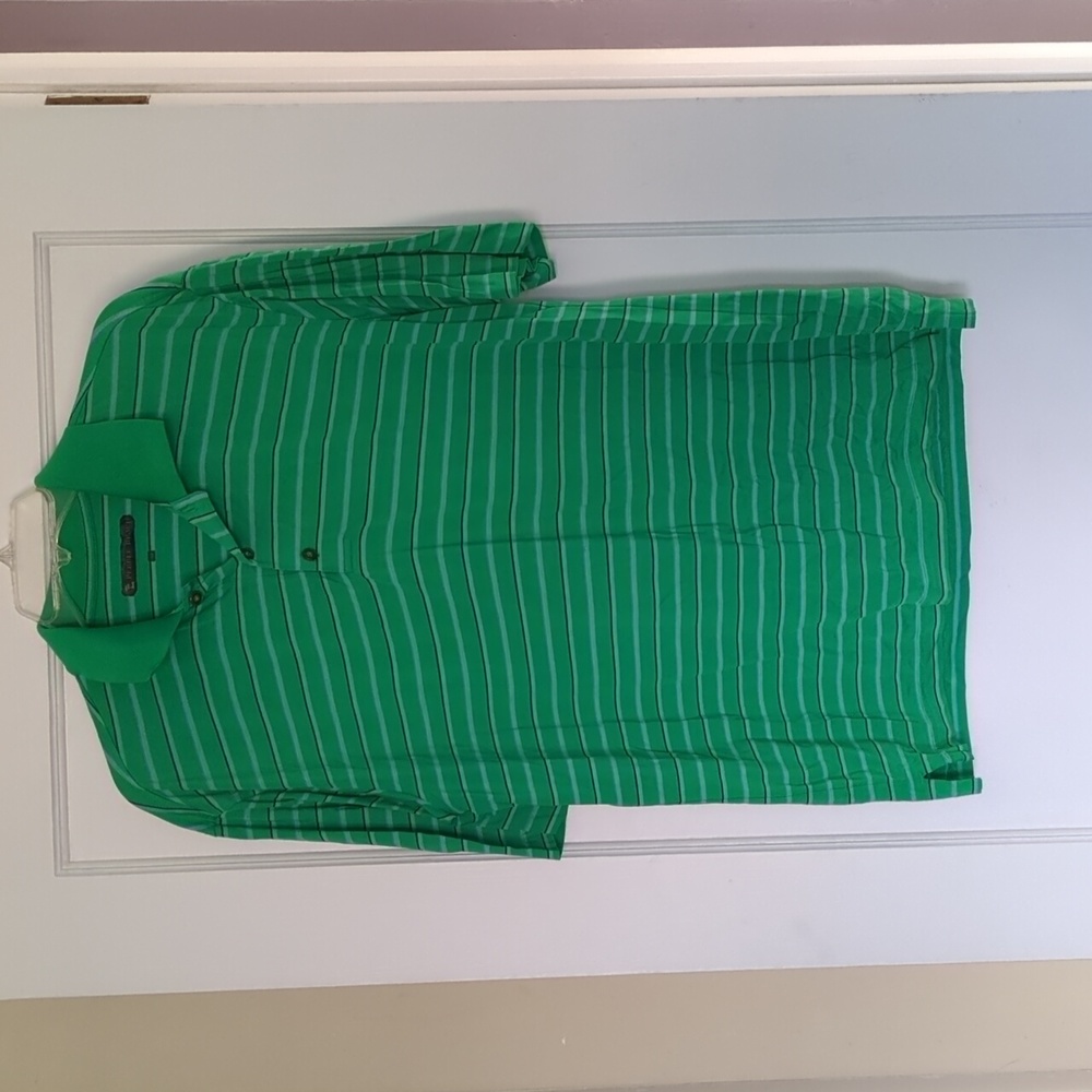 Men's Striped Polo Medium